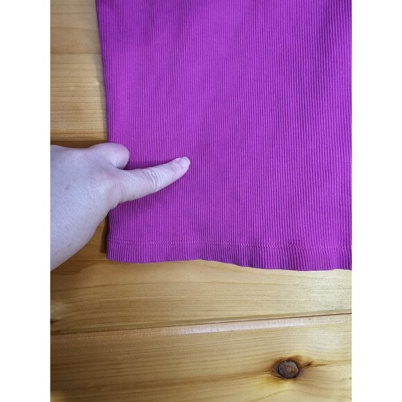 LAUREN RALPH LAUREN Womens Size Medium Pink COTTON RIBBED KNIT -TANK TOP - Picture 7 of 9